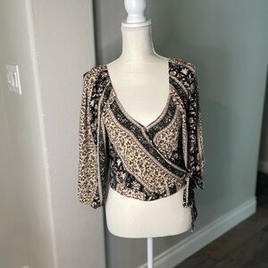 American Eagle Wrap Top